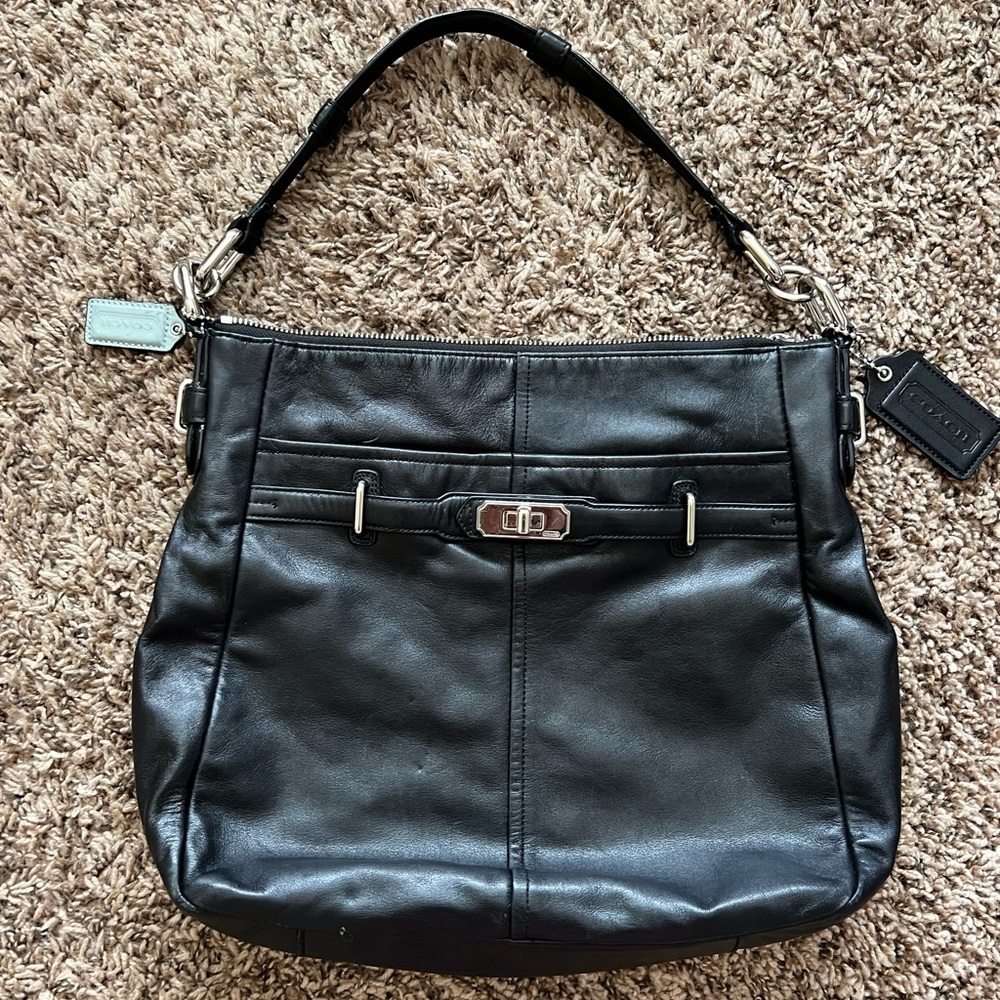 Coach leather vintage purse black